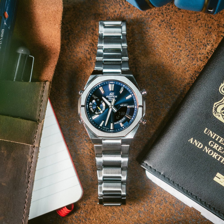 CASIO EDIFICE ECB-S10D-2AEF Slim | Bluetooth & Verre Saphir