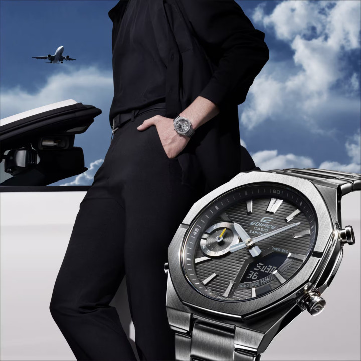 CASIO EDIFICE ECB-S10D-8AEF Slim | Bluetooth & Verre Saphir