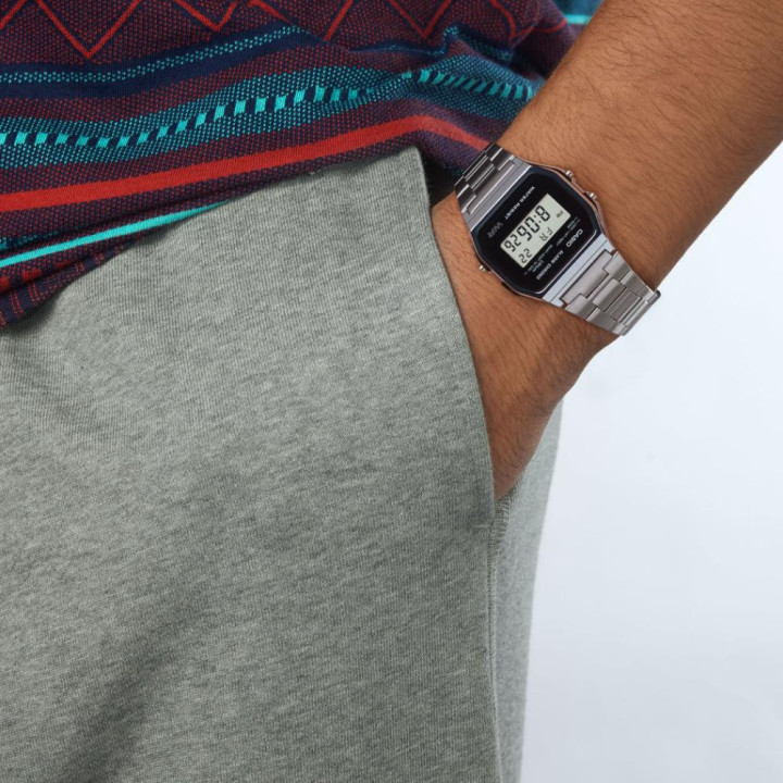 CASIO Vintage A158WEA-1EF | Montre Digitale Argentée Acier