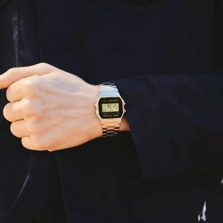 CASIO Vintage A158WEA-1EF | Montre Digitale Argentée Acier