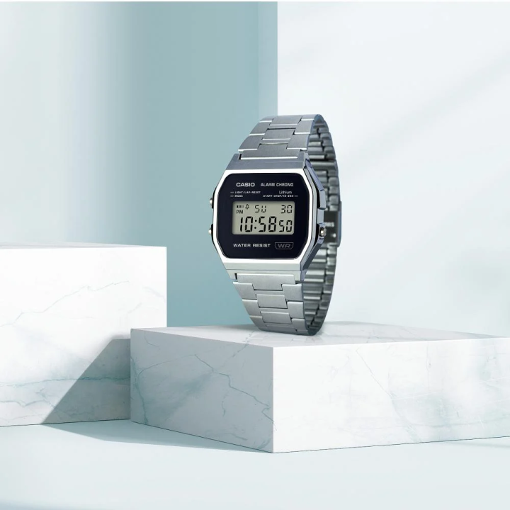 CASIO Vintage A158WEA-1EF | Montre Digitale Argentée Acier