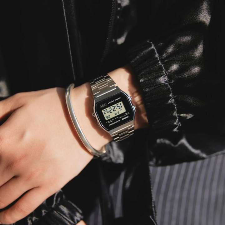 CASIO Vintage A158WEA-1EF | Montre Digitale Argentée Acier