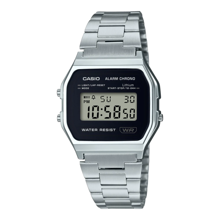 CASIO Vintage A158WEA-1EF | Montre Digitale Argentée Acier