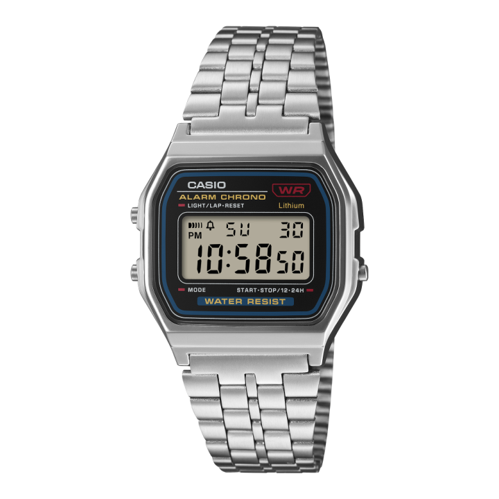 CASIO Vintage A159WE-1EF Made in Japan | Montre Argentée Acier