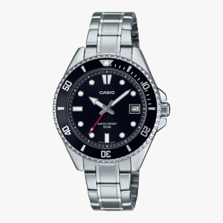 CASIO MDV-10D-1A1VEF Compacte Acier | Montre Diver 38,5mm