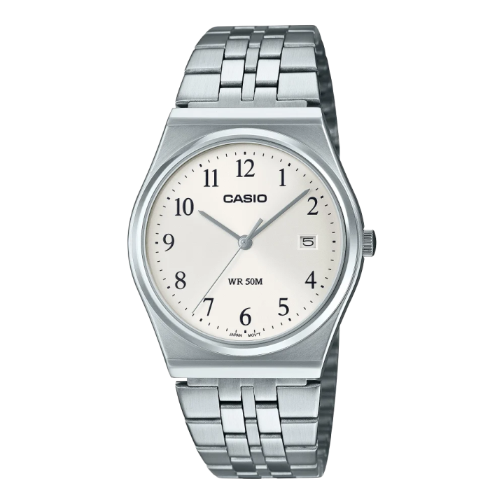 CASIO MTP-B145D-7BVEF Rétro 80's | Montre Acier Argentée