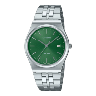 CASIO MTP-B145D-3AVEF Vert Rétro | Montre Acier Minimaliste
