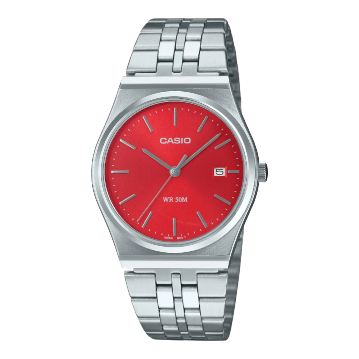 CASIO MTP-B145D-4A2VEF Rose Rétro | Montre Acier 80's