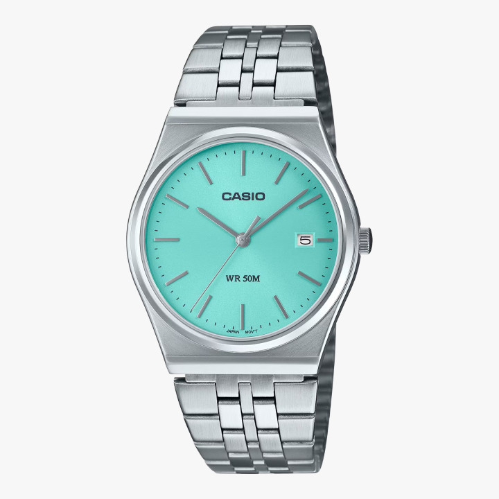 CASIO MTP-B145D-2A1VEF Bleu Tiffany | Montre Rétro Acier