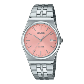 CASIO MTP-B145D-4AVEF Rose Corail | Montre Acier 80's