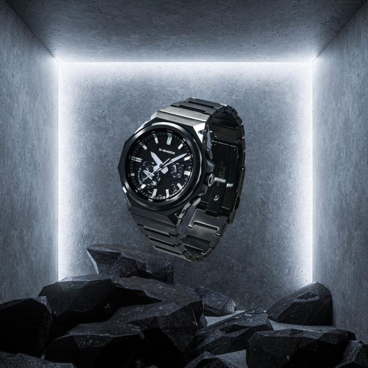 G-SHOCK GST-B1000BD-1AER Full Black | Montre Acier Solaire
