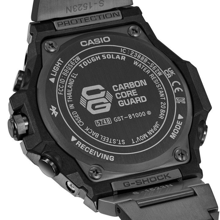 G-SHOCK GST-B1000BD-1AER Full Black | Montre Acier Solaire