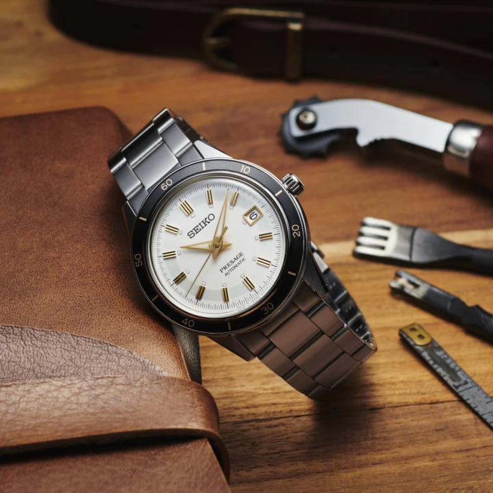 Seiko Presage Style 60's SRPG03J1 | Montre Automatique Crème