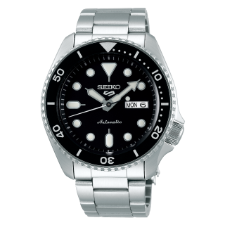 Seiko 5 Sports SRPD55K1 42,5 mm | Montre Automatique Noir Classique