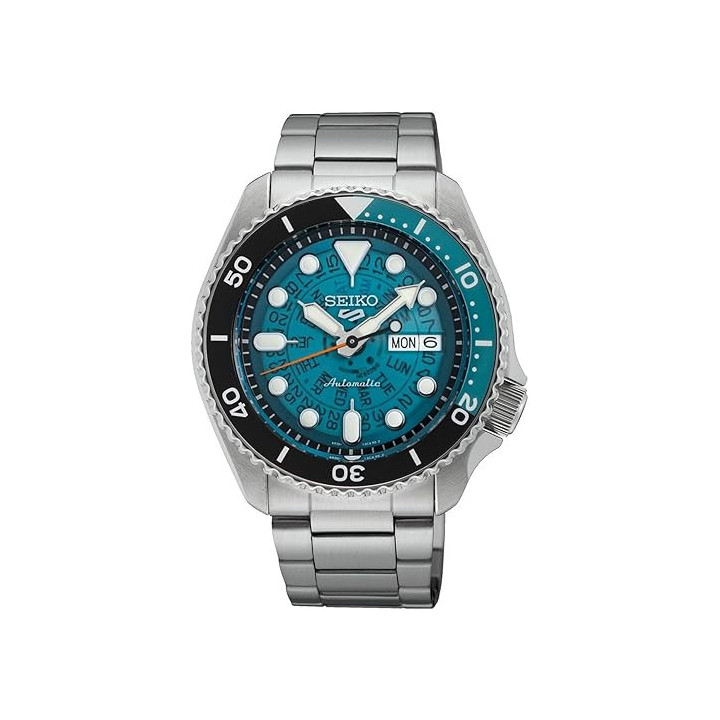 Seiko 5 Sports SRPJ45K1 42,5 mm | Montre Automatique Translucide Bleu