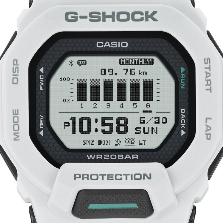 G-SHOCK GBD-200-7ER G-SQUAD Blanche | Montre Connectée CASIO WATCHES