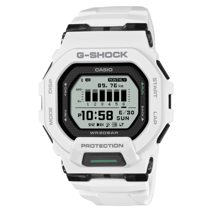 G-SHOCK GBD-200-7ER G-SQUAD Blanche | Montre Connectée CASIO WATCHES