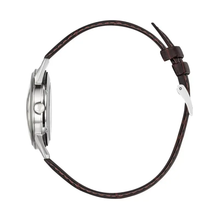 Montre LIP Himalaya 671041 Quartz Argentée | 35mm Cuir Marron
