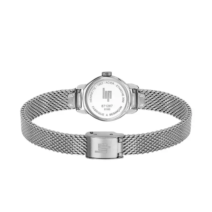 Montre Femme LIP Henriette 671267 Argentée | Maille Milanaise