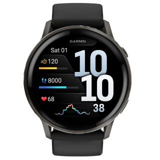 Montre GPS Connectée Garmin Venu 4 45mm | Gray & Noir