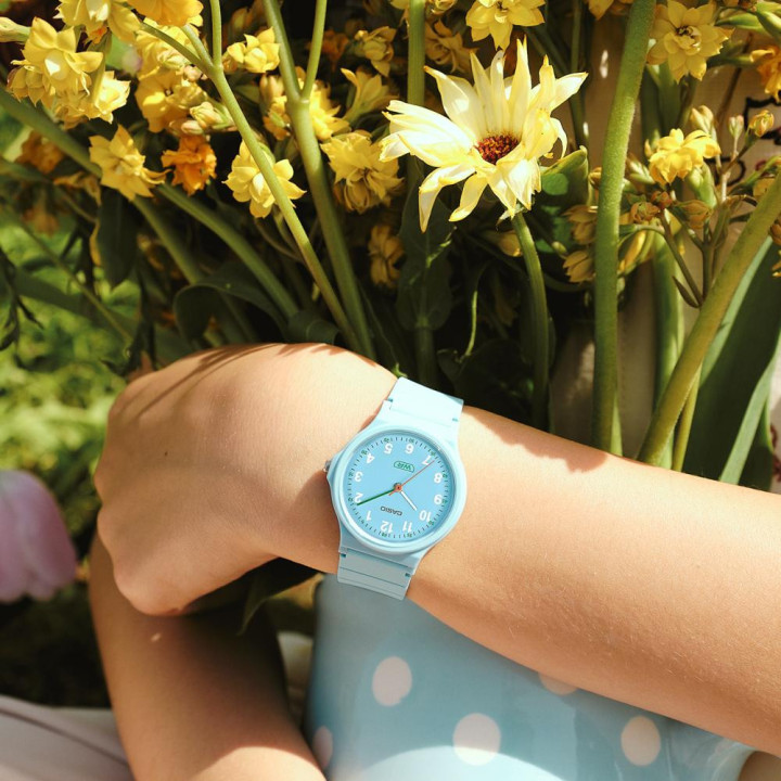 Montre CASIO Timeless LQ-24B-2BEF Pédagogique | Bleu Pastel