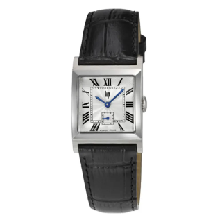 Montre LIP Churchill C26 671948 Carrée | Cuir Noir Crocodile