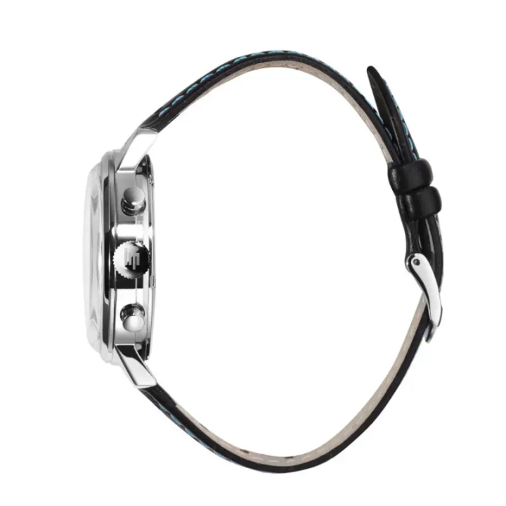 Montre LIP Churchill C26 671948 Carrée | Cuir Noir Crocodile
