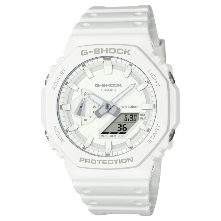 Montre CASIO G-SHOCK GA-2100-7A7ER CasiOak Blanc Solaire