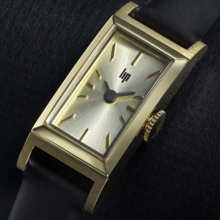 Montre Femme LIP Churchill T13 Baguette 671932 Cuir Noir