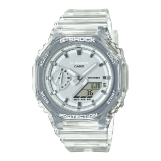 Montre Mixte G-SHOCK CasiOak GMA-S2100SK-7AER | Boîtier Moyen Résine Translucide Skeleton & Cadran Gris Métallisé