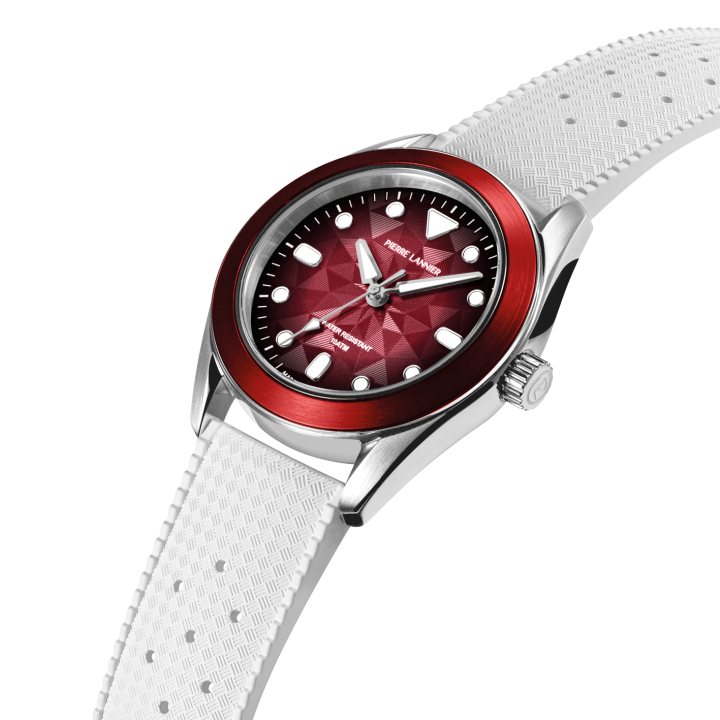 Montre Pierre Lannier x 10ATM Bora Sunset Rouge 207K151