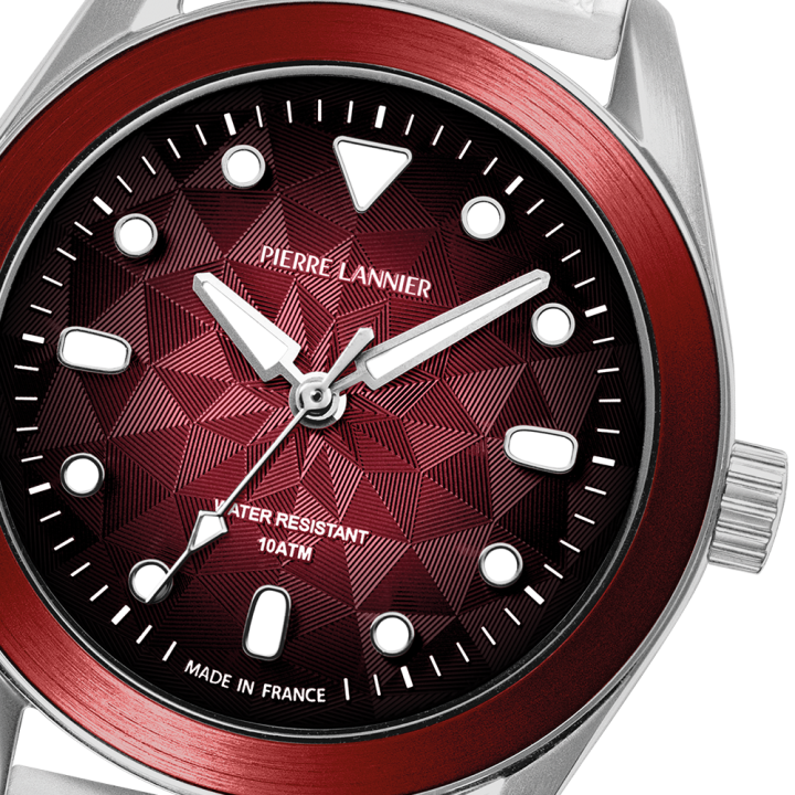 Montre Pierre Lannier x 10ATM Bora Sunset Rouge 207K151