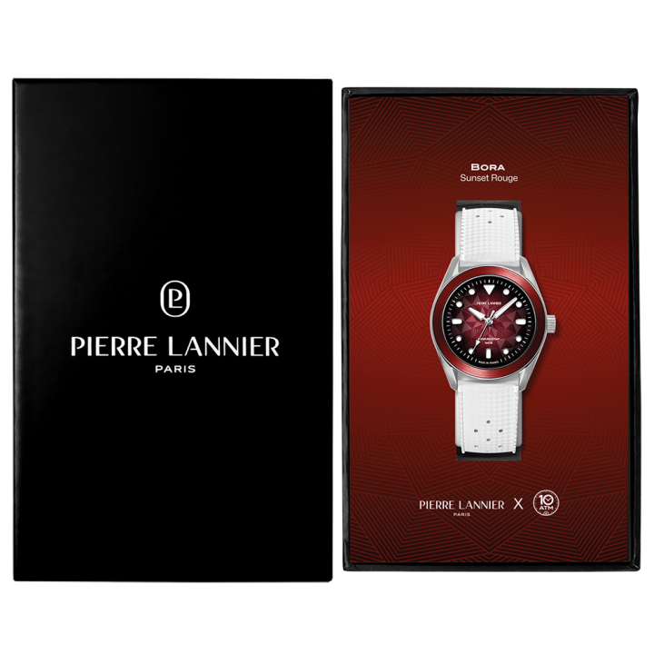 Montre Pierre Lannier x 10ATM Bora Sunset Rouge 207K151