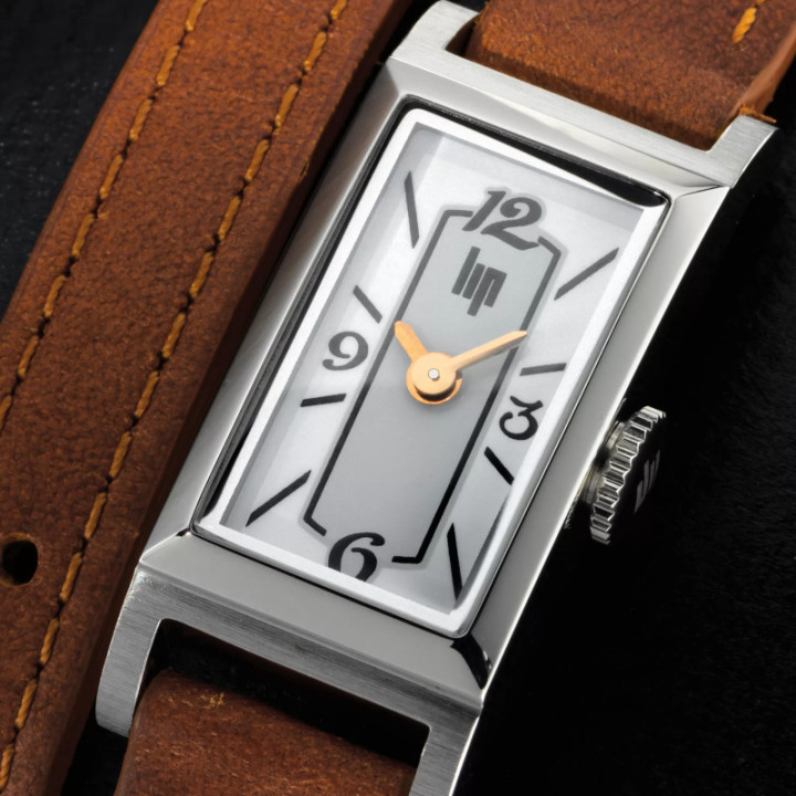 Montre Femme LIP Churchill T13 Baguette 671207 Cuir Double Tour