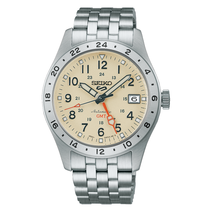 Montre Seiko 5 Sports HDB002K1 Field GMT Crème | Boutique Officielle