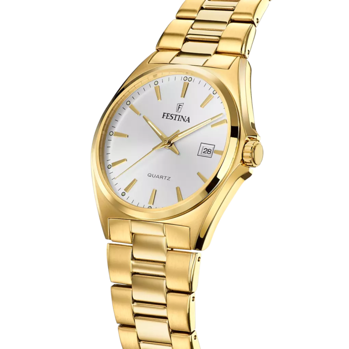 Montre Festina Classic F20555/2 Dorée Blanc | Boutique officielle