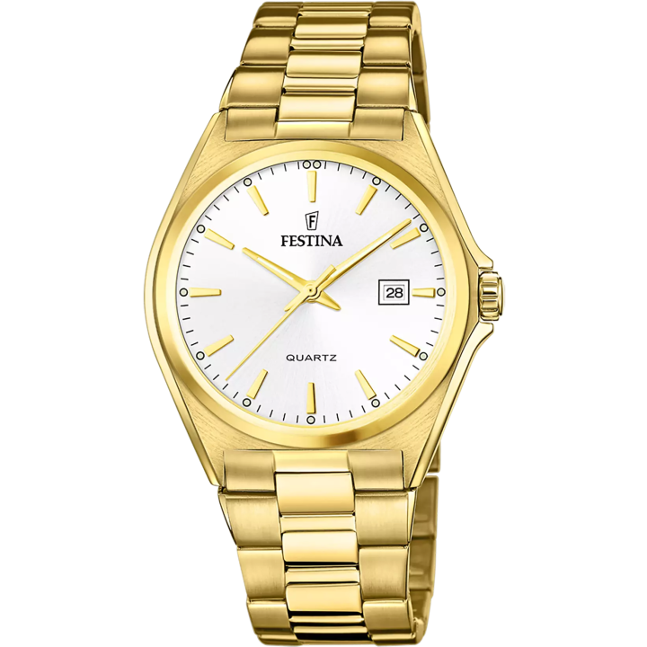 Montre Festina Classic F20555/2 Dorée Blanc | Boutique officielle