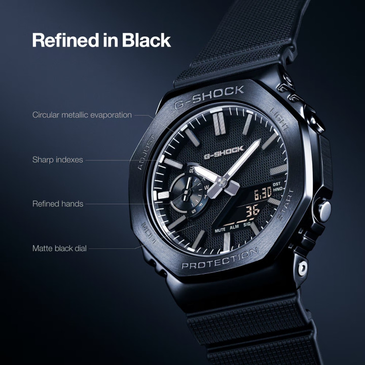 Montre G-SHOCK Metal Luxe Black GM-2100LXB-1AER | Boutique officielle