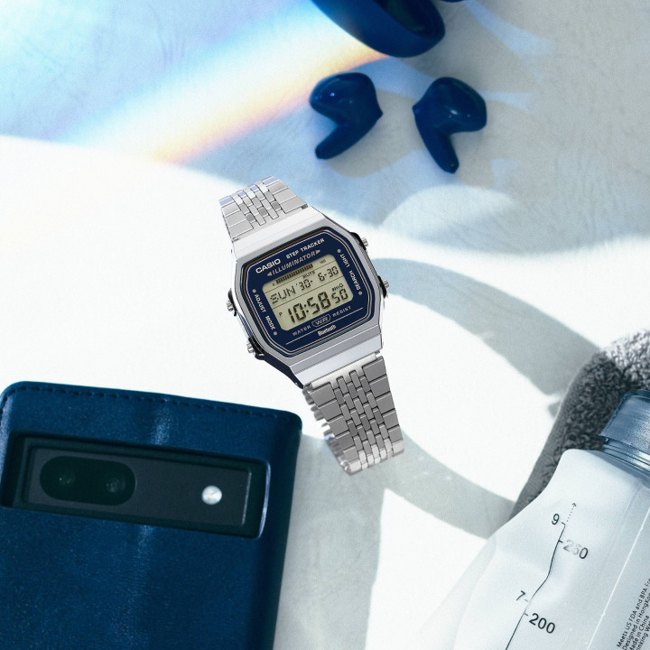 Montre Casio Vintage ABL-100WE-2AEF Bluetooth Bleue | Boutique Officielle