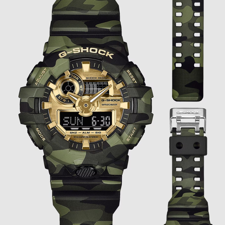 Montre G-SHOCK G-Classic GA-700CMG-3AER Camouflage Or