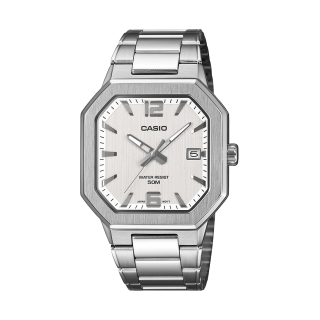 Montre Casio MTP-B195D-7AVEF Octogonale Acier Argentée