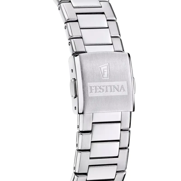 Montre Homme Festina Classique Steel F20100/1 | Swiss Made | Verre Saphir