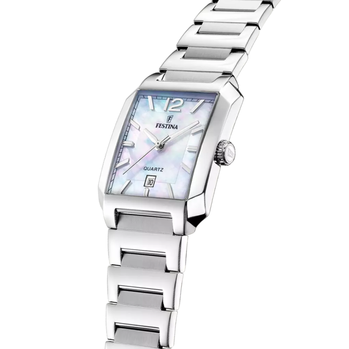 Festina On the Square F20679/2 Acier Nacre | Boutique Officielle