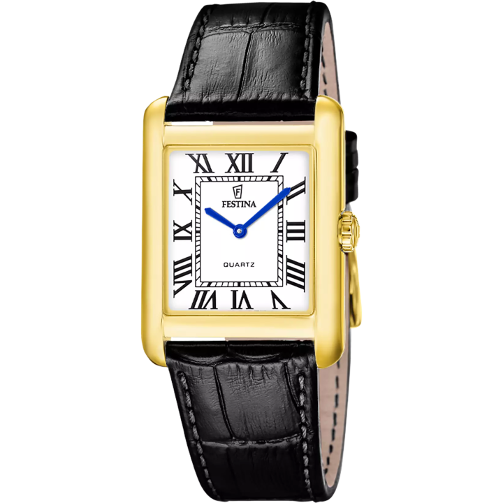 Festina On the Square F20772/1 Homme Dorée Cuir Noir