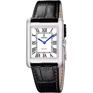 Festina On the Square F20771/1 Homme Acier Cuir Noir