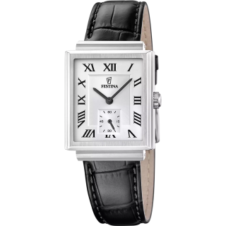 Festina On the Square F20775/1 Homme Cuir Noir | Boutique Officielle