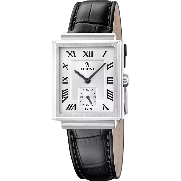 Festina On the Square F20775/1 Homme Cuir Noir | Boutique Officielle