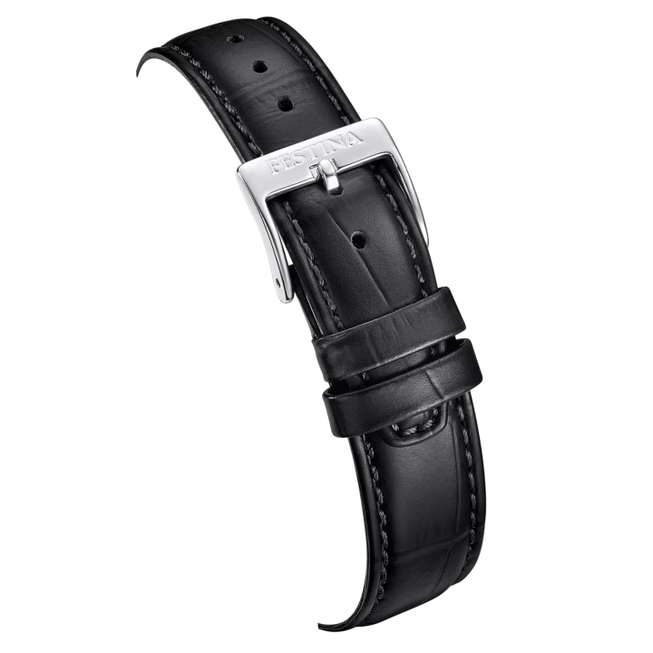 Festina On the Square F20775/1 Homme Cuir Noir | Boutique Officielle