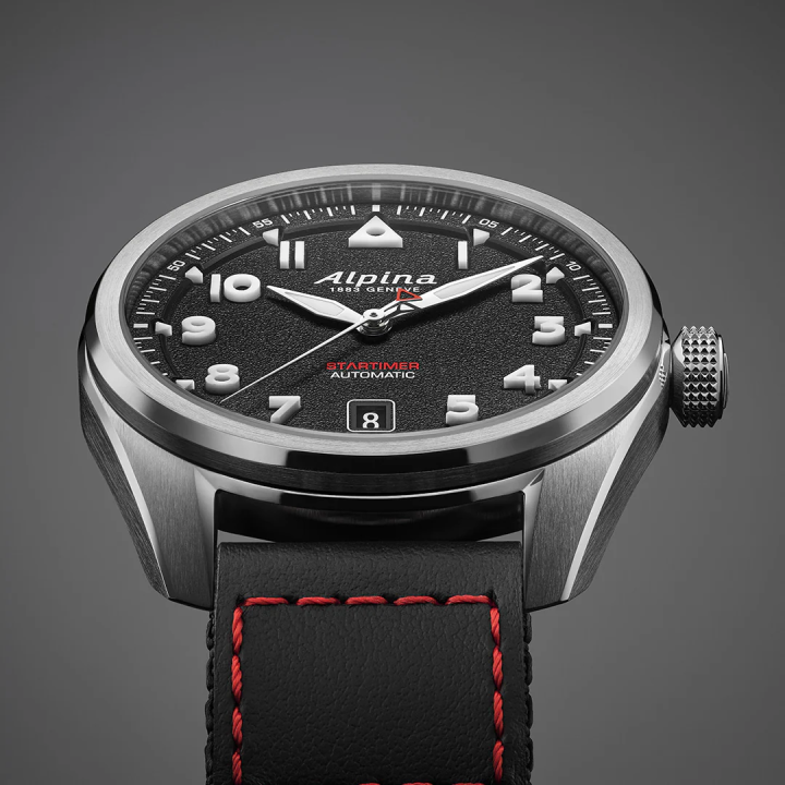 Montre ALPINA Startimer Pilot Automatic AL-525 | Noir & Cordura