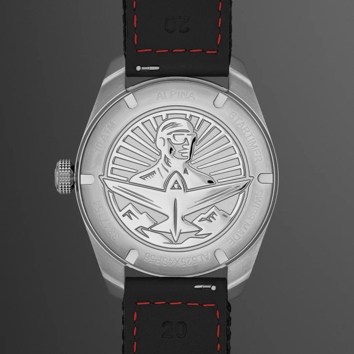 Montre ALPINA Startimer Pilot Automatic AL-525 | Noir & Cordura